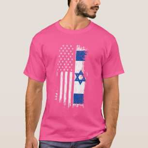 Camiseta Bandera israelí-estadounidense - Orgullo de Israel
