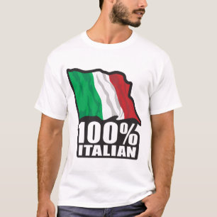 Camiseta Bandera italiana al 100%