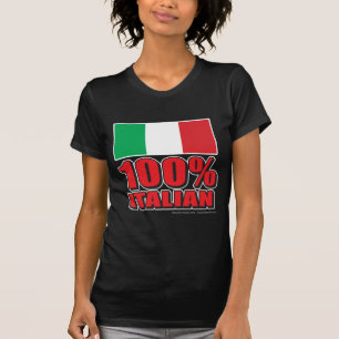 Camiseta Bandera italiana al 100%