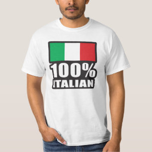 Camiseta Bandera italiana al 100%