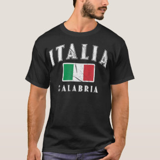 Camiseta Bandera italiana Calabria Souvenir Italia Italia