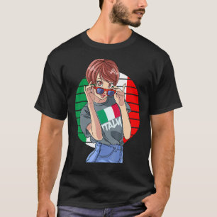Camiseta Bandera italiana Chica italiana Orgullo italiano m