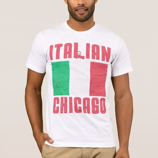 Camiseta Bandera italiana Chicago (Anverso)