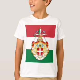 Camiseta Bandera italiana con insignia del Reino de Italia