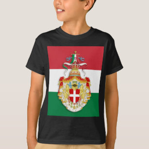 Camiseta Bandera italiana con insignia del Reino de Italia