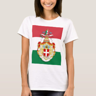 Camiseta Bandera italiana con insignia del Reino de Italia