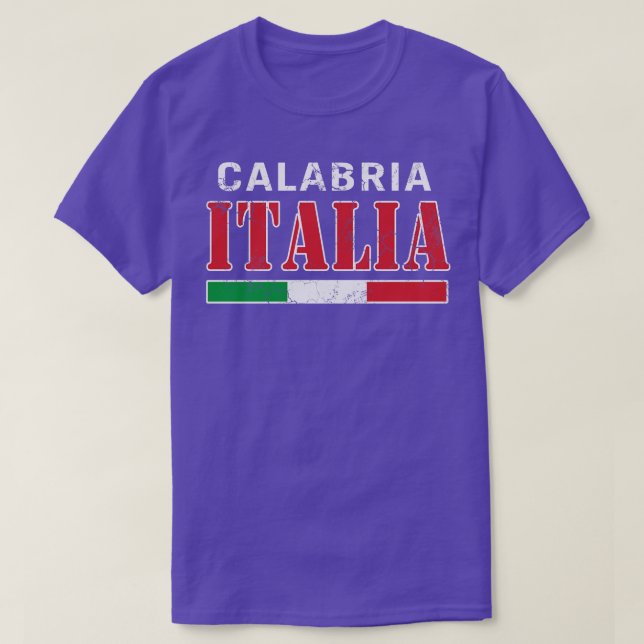 Camiseta Bandera italiana de Calabria Italia Italiano Itali (Diseño del anverso)