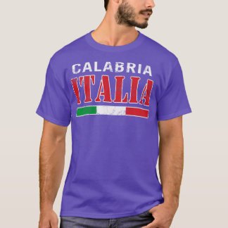 Camiseta Bandera italiana de Calabria Italia Italiano Itali