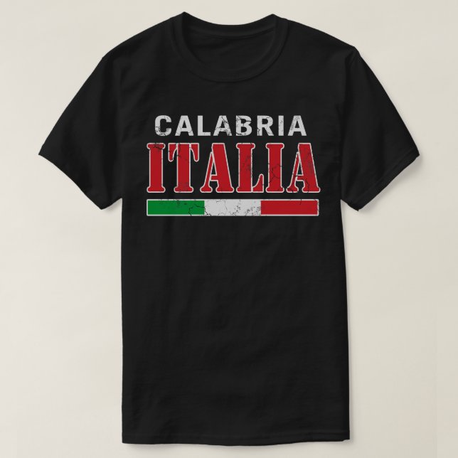 Camiseta Bandera italiana de Calabria Italia Italiano Itali (Diseño del anverso)