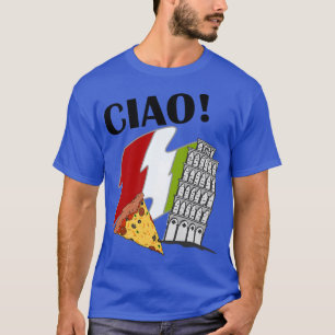 Camiseta Bandera italiana de Ciao Torre inclinada de Pisa I