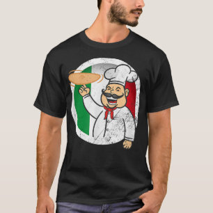 Camiseta Bandera italiana de Italia Cuida Chef italiano Sou