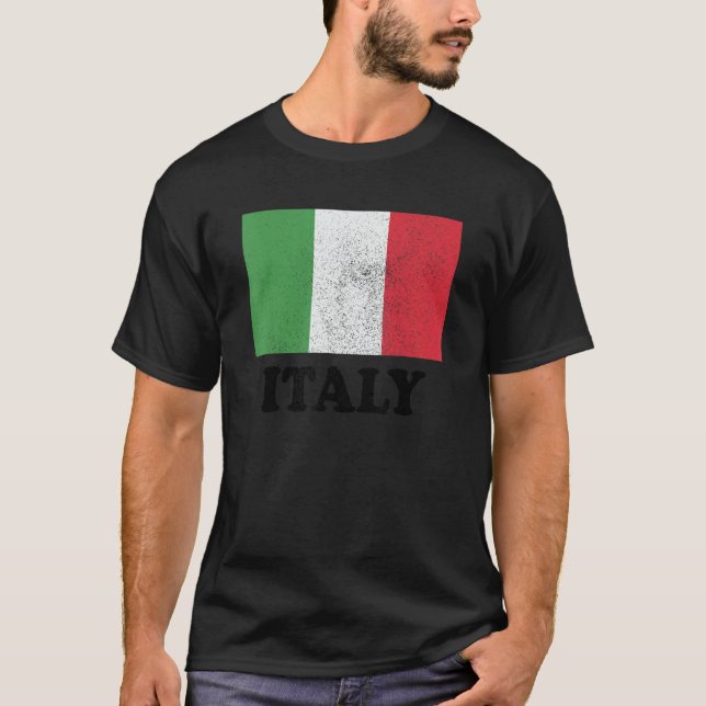 Camiseta Bandera italiana de Italia Orgullo Bandera italian (Anverso)