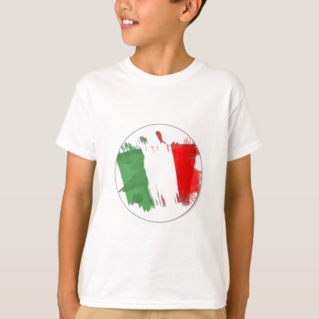 Camiseta Bandera italiana de la moda (Anverso)