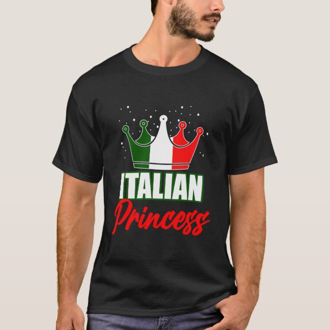 Camiseta Bandera Italiana De La Princesa De Italia Viaja Or (Anverso)