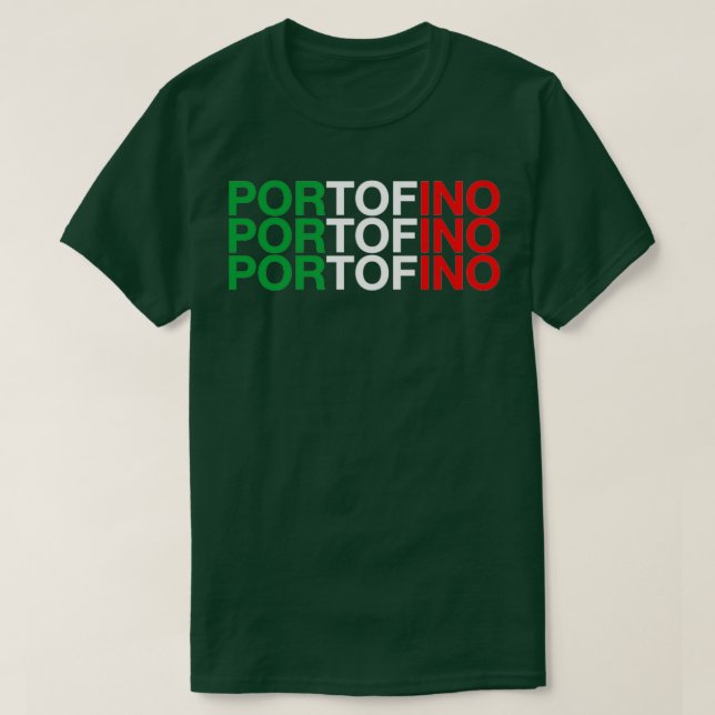 Camiseta Bandera italiana de PORTOFINO (Diseño del anverso)