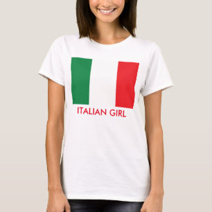 Camiseta Bandera italiana del chica