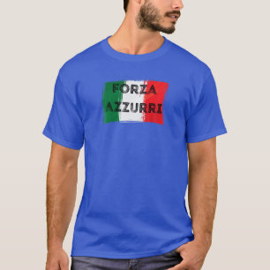 Camiseta Bandera italiana del fútbol Forza Azzurri