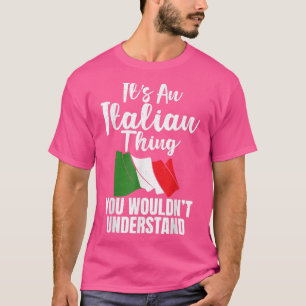 Camiseta Bandera italiana es algo italiano que no se podría