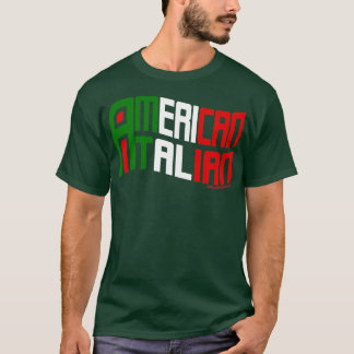 Camiseta Bandera italiana estadounidense
