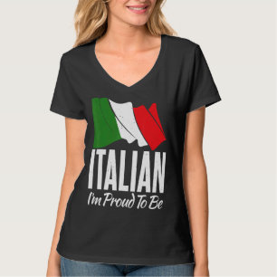 Camiseta Bandera Italiana Estoy Orgulloso De Ser Italiano