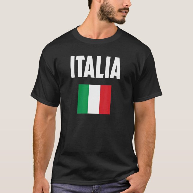 Camiseta Bandera italiana Italia (Anverso)