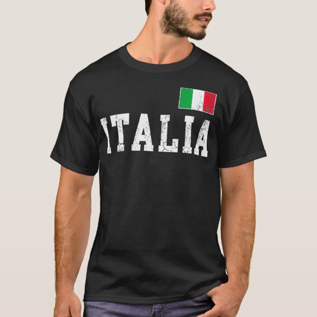 Camiseta Bandera italiana Italia Hombres con problemas de m (Anverso)