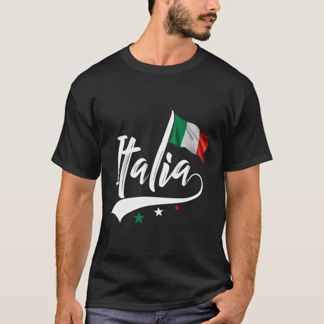 Camiseta Bandera italiana Italia Patrimonio italiano (Anverso)