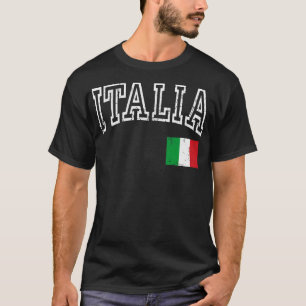 Camiseta Bandera italiana Italia Regalos de patrimonio fami