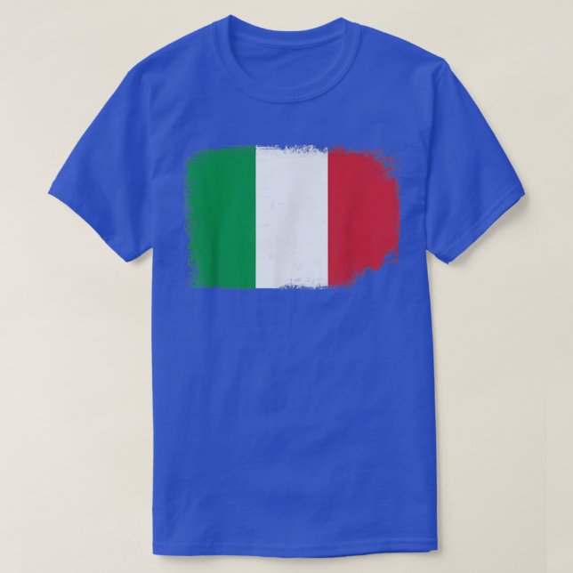 Camiseta Bandera Italiana Italia Roma Europa Pizza Floren (Diseño del anverso)