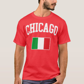 Camiseta Bandera italiana italiana italiana de Chicago