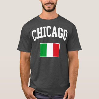 Camiseta Bandera italiana italiana italiana de Chicago