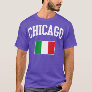 Camiseta Bandera italiana italiana italiana de Chicago