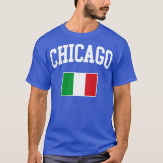 Camiseta Bandera italiana italiana italiana de Chicago