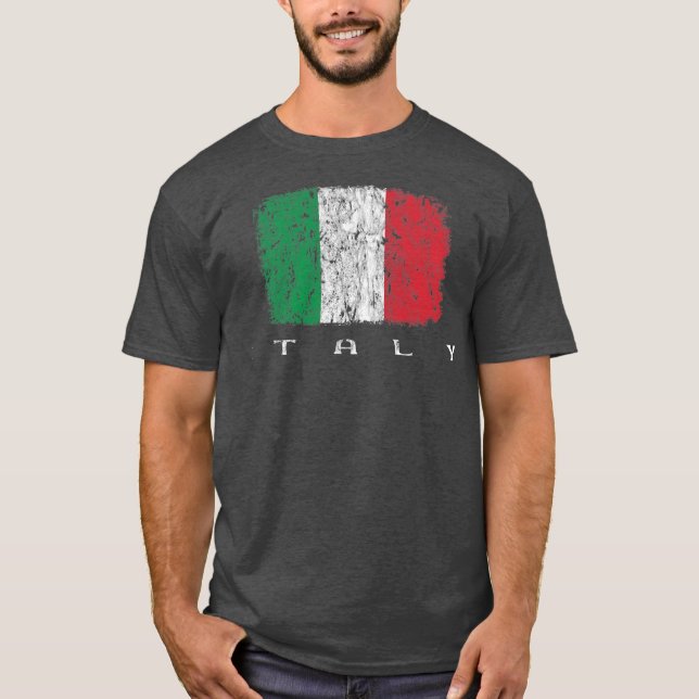 Camiseta Bandera italiana Orgullo italiano Italia Vacacione (Anverso)