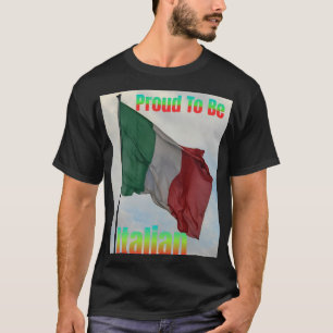 Camiseta Bandera italiana orgullosa de ser