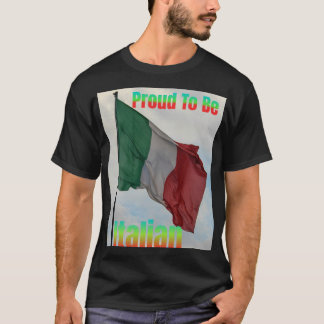 Camiseta Bandera italiana orgullosa de ser