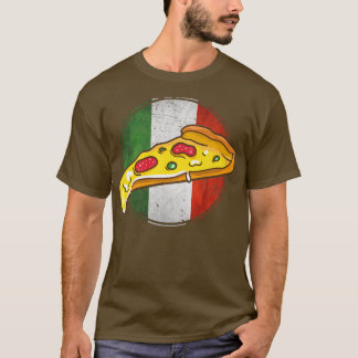 Camiseta Bandera italiana retro Italia Pizza Slice Funny It