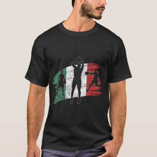 Camiseta Bandera italiana vintage Baloncesto en Italia