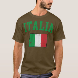 Camiseta Bandera italiana vintage Italia Italiano Italiano