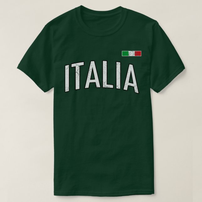 Camiseta Bandera italiana Vintage Patrimonio italiano (Diseño del anverso)