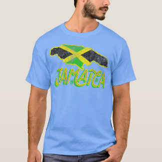 Camiseta bandera jamaica mapa jamaiquino bandera jamaicana 
