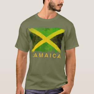 Camiseta bandera jamaica - raíces de reggae