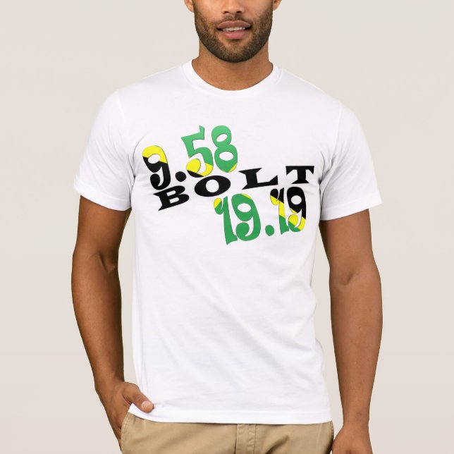 Camiseta Bandera jamaicana de Usain Bolt Berlín 2 WR (Anverso)