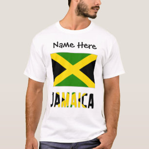 Camiseta Bandera jamaiquina con tu nombre