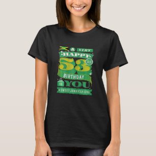 Camiseta Bandera jamaiquina de 53 años de mujeres 53 años