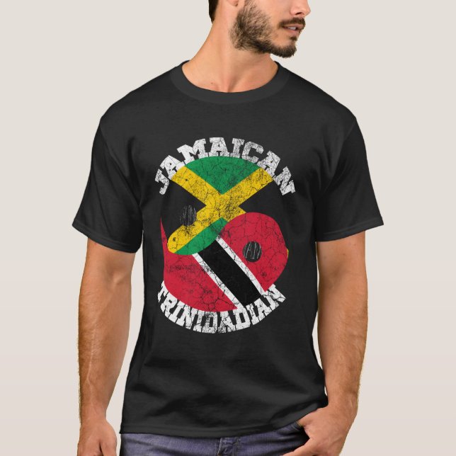 Camiseta Bandera Jamaiquina De Trinidad Y Jamaica Fla (Anverso)