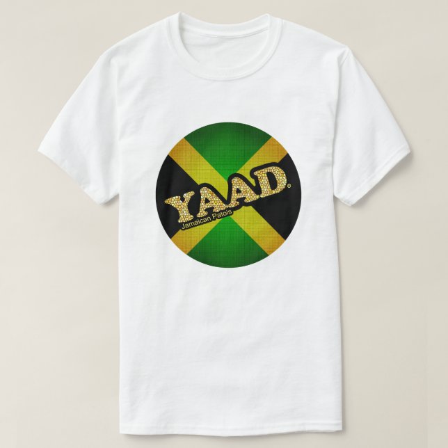 Camiseta Bandera jamaiquina de Yaad con estampado redondo (Diseño del anverso)