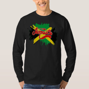 Camiseta Bandera jamaiquina Jamaica Caribe Hombres orgullos