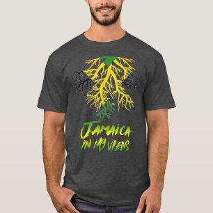 Camiseta Bandera jamaiquina Jamaica está en mis venas Hombr