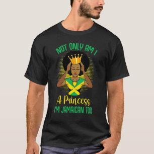 Camiseta Bandera Jamaiquina Mujer Negra Melanin Reina Heren